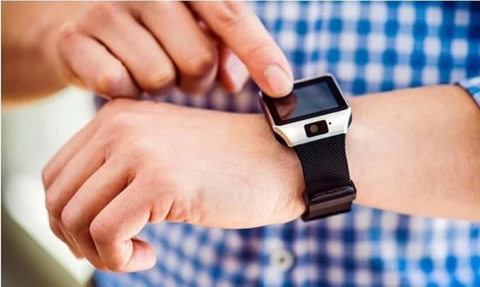 Image of Vishaq Electronics DZ09 Smart Watch 4G Sim Card With Camera Under | Mobile Wala Phone With Touchscreen | Bluetooth Call, Music, Fitness Tracker | Long Battery | Unisex Watches