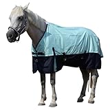 Gallopoff Regendecke Pferd Reißfest – Wasserdicht, Atmungsaktiv & Ohne Füllung (0g), Leichte & Komfortable Pferdedecke