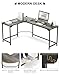 Teraves Modern L Shaped Gaming Desk 66'' Corner Computer Desk for Home Office Gaming Table Study Writing Workstation for Small Space, Easy to Assemble