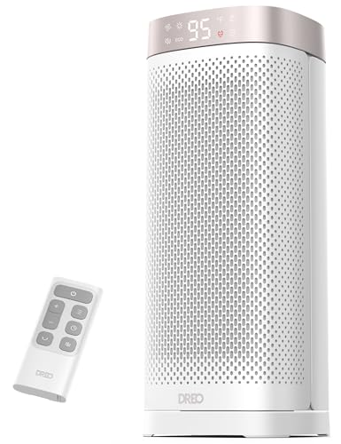 Riscaldatori Dreo 40 cm per uso interno, portatili e a riscaldamento rapido. Con telecomando, timer...