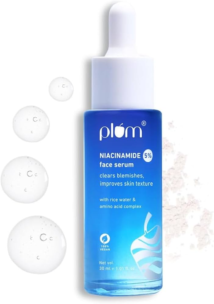 Plum 5% Niacinamide Face Serum for Clear, Bright Skin | Fades