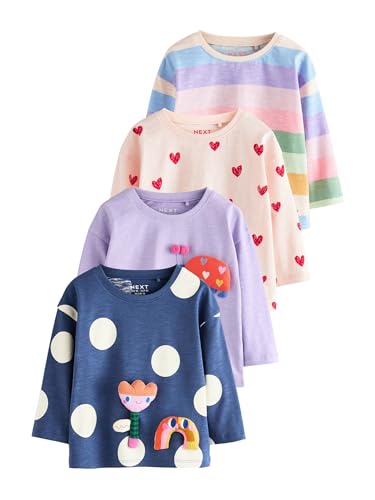 Haut à manches longues pour fille par lot de 4 basiques essentiels