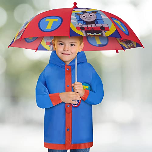 Mattel Boys Thomas Rain Wear, Umbrella And Poncho Raincoat Set For Ages 2-52