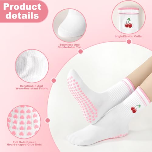 Image of Pilates Grip Yoga Socks for Women Cute Non Slip Socks