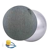 Photo Gallery bxywmdgb sedia a sfera per esercizi di yoga, con comoda copertura antiscivolo e base di stabilità per palloni da fitness, pilates, yoga, palla da ufficio, pallone da allenamento,004,65cm Photo Gallery bxywmdgb sedia a sfera per esercizi di yoga, con comoda copertura antiscivolo e base di stabilità per palloni da fitness, pilates, yoga, palla da ufficio, pallone da allenamento,004,65cm