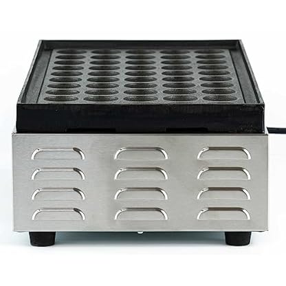 foodis Poffertjes Maker 1800W für 25 leckere Poffertjes - Gastro Poffertjes Maschine mit Temperaturregulierung 140-300°C - Mini Pfannkuchen Gerät, Poffertjesmaker – Bild 4