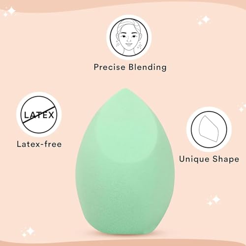 Image of Soft Makeup Sponge | Multi-Use Foundation, Concealer & Cream Blending Applicator for Smooth, Even, Streak-Free & Natural Makeup Finish for Face, Eyes & Contours (Pack of 2)