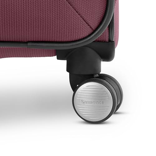 Image of Samsonite Ascella 3.0 Lightweight Softside Luggage Spinner Collection, Mauve Haze, 3-Piece Set (Carry on /Medium /Large), Ascella 3.0 Softside Expandable Luggage With Spinner Wheels