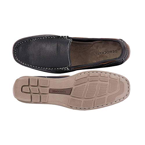 Sider Couro Democrata Ocean Masculino - Preto+bege - 37