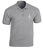 Italien,Italy,Länder Besticktes Polohemd Poloshirt Polo Geschenkidee -N302Grau