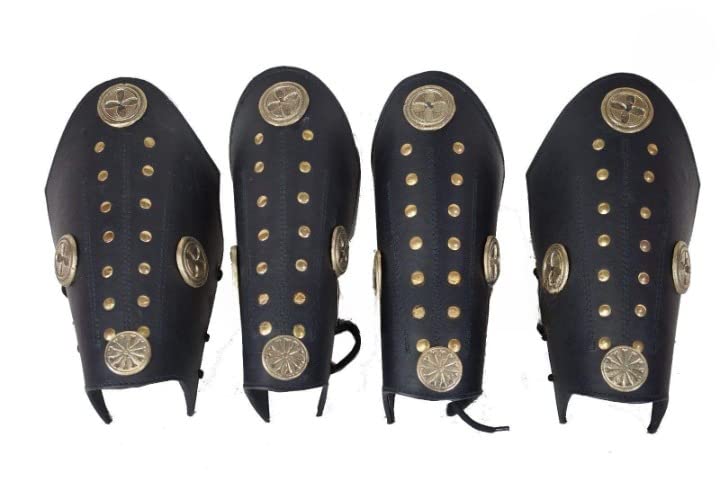 Collectibles Medieval Viking Leather Hand Guard And Leg Guard For Armor
