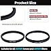 Metal Step Down Ring Filter Adapter - 49mm to 46mm - Metal Ring Step Down Rings Adapter Filter Compatible with All 46mm UV, CPL, ND, Lens Hood, Threaded Lens ect