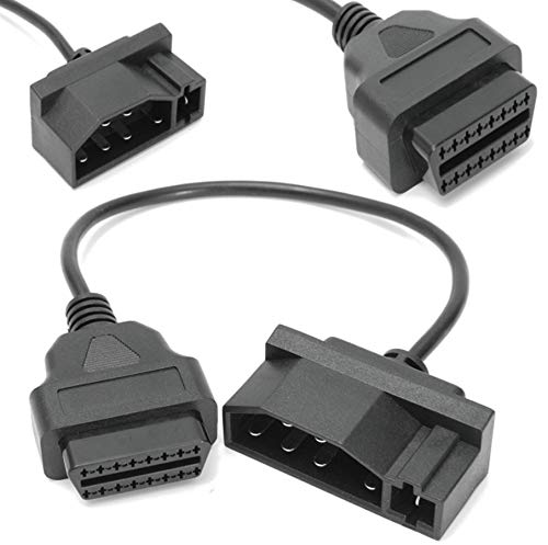 Close-up of 7-pin and 16-pin connectors