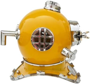 18" Diver's Diving Helmet | Home Decorative Helmet with Mark V | Yellow |