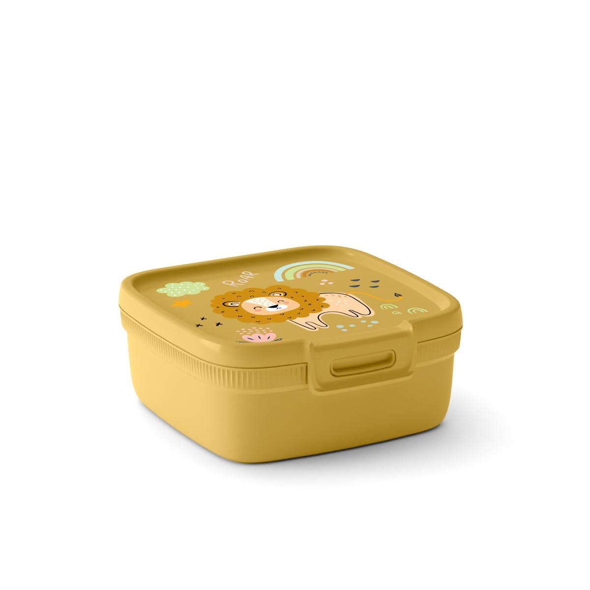 Curver Yellow Homla Storage Containers Food Container Snap Box For Food Square 900 Ml