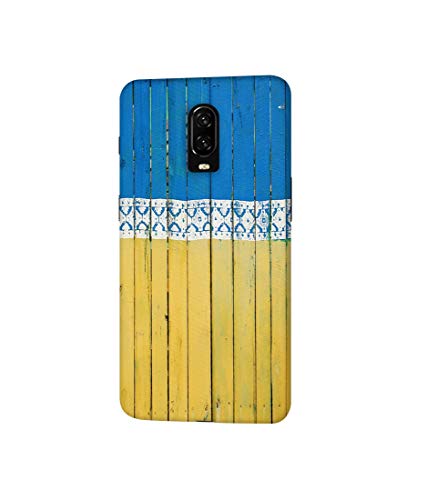 Image of Amazon Brand - Solimo Designer Wooden Pattern 3D Printed Hard Back Case Mobile Cover for Oneplus 6T