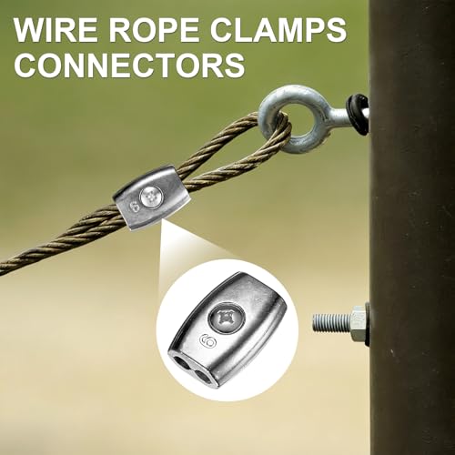 Connecteur corde électrique clôture serre-câble robuste pour fil animaux 6 mm