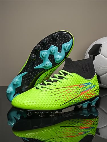 Mens Soccer Cleats for Womens High top Outdoor Footall Boots Ankle Professional Training Shoes4