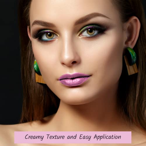 Mynena Metallic Lipstick Liquid Sexy Frosted Lightweight Long Lasting Non-Transferable Waterproof | Gluten-Free Paraben-Free Talc-Free Cruelty-Free And Vegan | Pink #TOP1