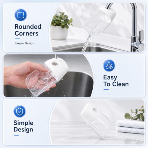 Image of Gjinxi 2PCS Bathtub Extender Silicone Faucet Extender for Kids Kitchen Sink Bathtub Spout Baby Bathroom Faucet Extenders for Kids Hand Washing Faucets Extenders Fit for Most Faucets