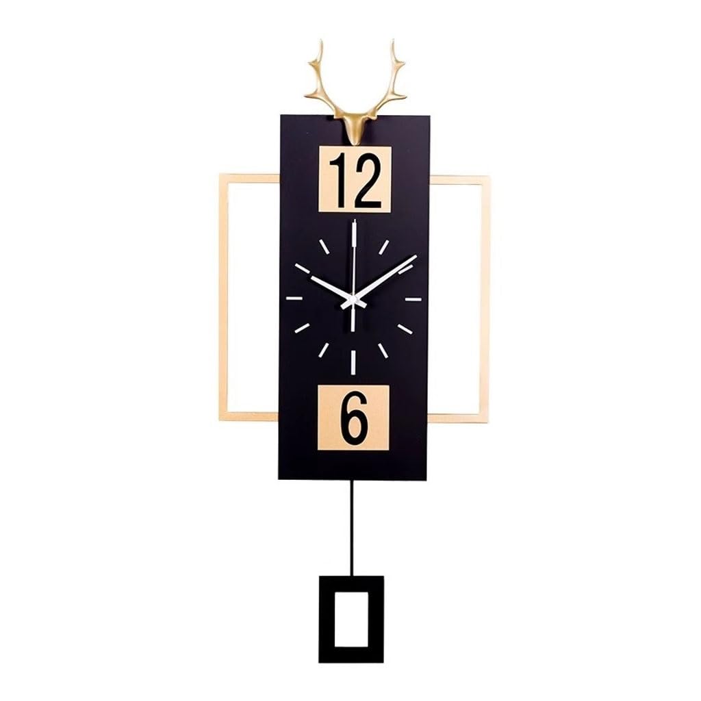 EINES Silent Decorative Wall Clock Nordic Modern Wall Clock Living Room Creative Fashion Simple Atmosphere Clock Home Light Luxury Clock Easy to Read