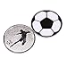 ZHIZHOUNEY Aluminum Alloy Football Referee Flip Coin Portable Football Sports Pick Edge Referee Side Toss Coin Soccer Game Supplies Foot