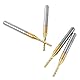 Schaftfräser Akozon 1.5mm Schneide Schaftfräser CNC PCB Gravur Bit Wolfram Beschichtung 1/8Schaft Set von 10 Stück Fräser Schaftfräser Mikro Router