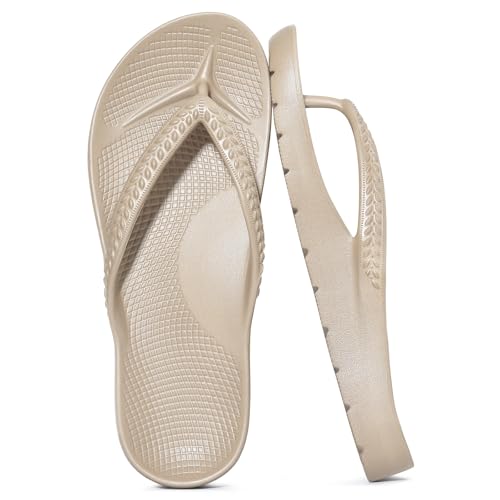 KIDMI Arch Support Flip Flops for Womens Comfortable Orthopedic Sandals for Plantar Fasciitis Beach...