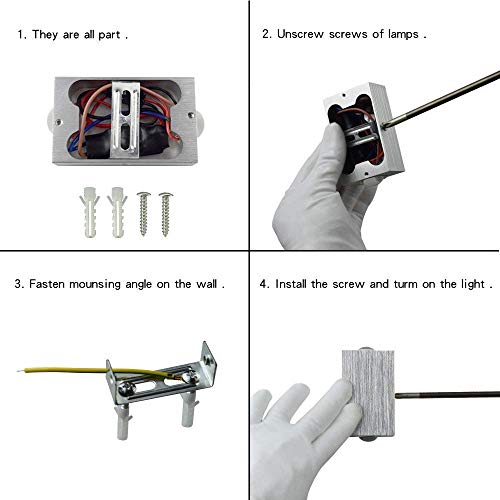 LIGHTESS 6W Lampada da Parete a LED Interno