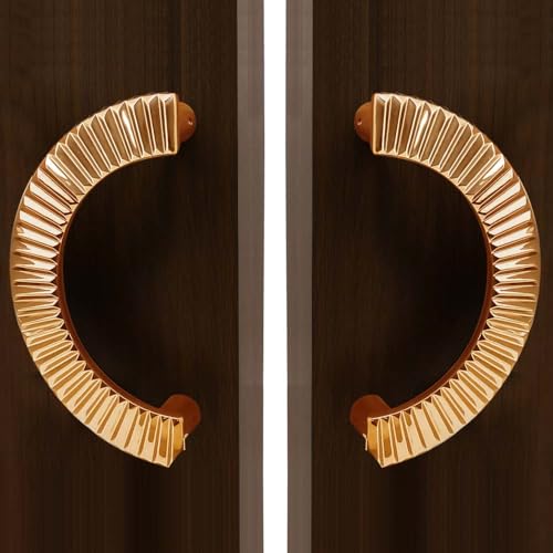 Image of VOLO Main Door D Handle /Door Handles for Main Door /Glass Door Handle /Pull Handles, for Home /Office /Hotels(Model- S-618, 160MM) (Pack of 1 Set) (Rose Gold)