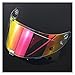 Burning Lentille de visière de Casque de Moto, Détachable Pc Casque Visor Moto Anti -Uen Casque Lunettes Moto-Casque Casque Visière de Motocross Full Full Compatible avec H-J-C RPHA-11/70