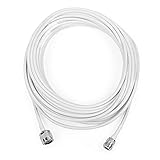 Phonetone 15 Meters 50-3 Coaxial Cable RG58 Extension Cable N Female to n Male end 49.2 Feet