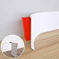 NeatiEase Flexible Baseboard Molding Trim, 4 Inch(W) x 40 Feet(L) Self-Adhesive Vinyl Wall Base Cove Base, Peel and Stick Rubber Wall Base Moulding Trim for Easy Installation (White)