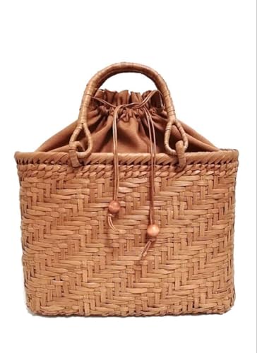 山葡萄バッグ円形二本飛び編み - 製品詳細