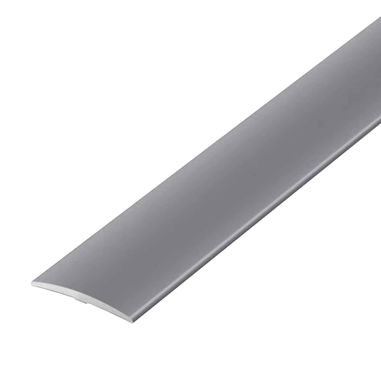 Perfil de Transición para Suelo Lote de 3 Tiras de Transición de Aleación de Aluminio de 2,2 cm de Ancho para Cubrir Los Huecos de Los Suelos de Vinilo con Baldosas de Madera(Gray)