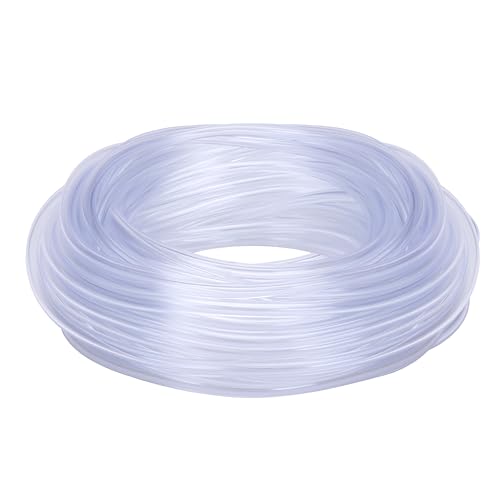 DERNORD PVC Tubing 1/16"ID X 1/8"OD Flexible Clear Vinyl Hose 25 Feet for Food Grade