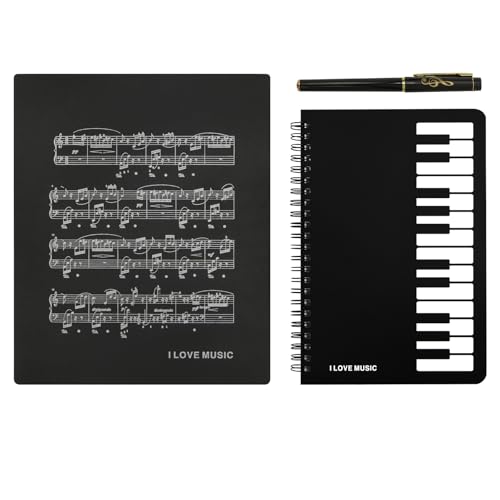 Coffret cadeau de papeterie musique pour organiser vos notes d'affaires et école