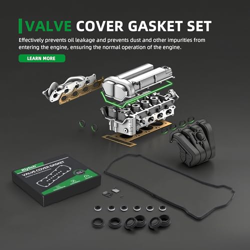 Image of Valve Cover Gasket Set VS50614R for Honda CR-V 02-09 /Accord 03-07 /Civic 02-11 /Element 03-11, for Acura TSX 04-13 /RSX 02-06 /ILX 2013 /CSX 06-11 /RDX 07-12, 2.4L /2.0L /2.3L L4