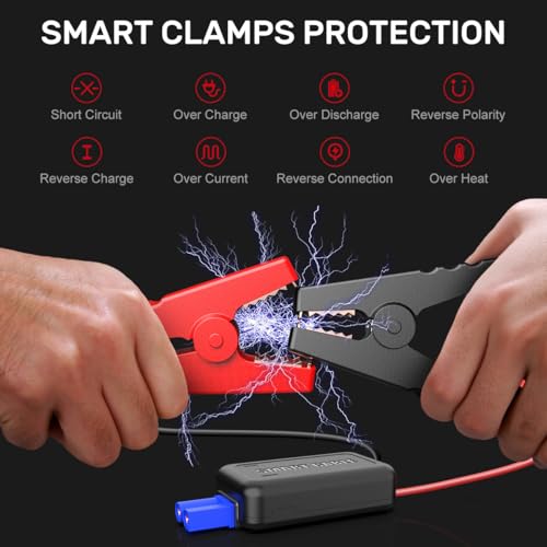 Buture Vac BR300 Car Battery Jump Starter 2500A 13800Mah Jump Box (8.0L Gas/7.0L Diesel) Portable Car Jump Starter Battery Pack 12V Lithium Car Battery Jumper Starter thumb #4