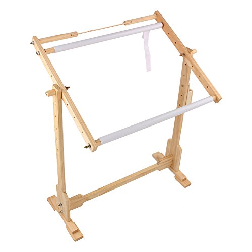 Bastidor para Bordar Soporte de pie de madera para punto de cruz...
