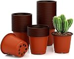 Plant Nursery Pots Plant Pots Indoor Large Plant Pots with Drainage Planting Pots Planter Pots Outdoor Seedling Pots Pot Pour Semis Seed Starting Pots Flower Pots Outdoor Pots for Plants 100pcs