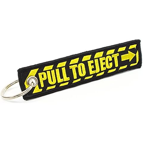 Rotary13B1 PULL TO EJECT Key Chain - Black/Yellow Cover