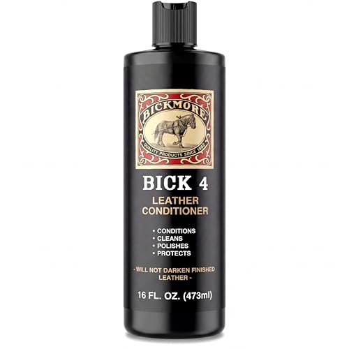 Bickmore Bick 4 Leather Conditioner and Leather Cleaner 16 oz - Will Not Darken Leather - Safe For...