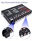 Gugxiom Car Audio Graphic Equalizer, 7-Band Car Audio Equalizer, Car Parametric Equalizer, Universal Low Pass 7-Band Variable Gain Adjustment High Level Input EQ für Stereoanlage