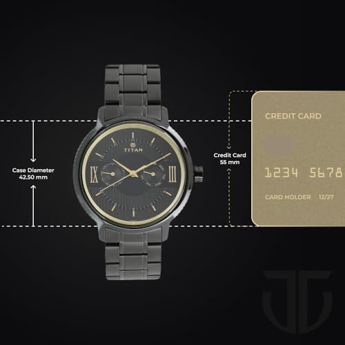Image of Titan Regalia Baron Analog Black Dial Men's Watch-NM1743NM01 / NL1743NL01 /NP1743NM01