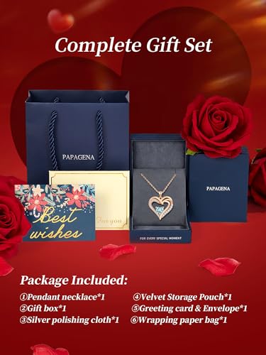 Collar de plata 925 con chapado en oro rosa