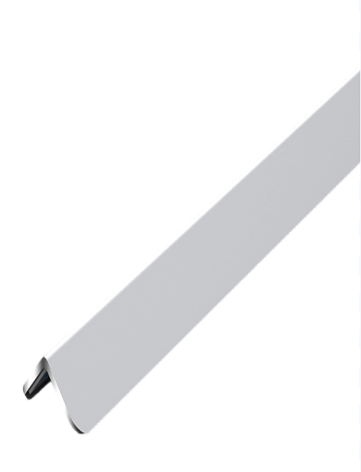 Protector de Esquinas de aleación de Aluminio de 1,5 cm de Ancho, Protector de Bordes Reforzado con Adhesivo for Paredes, Muebles y escaleras.(Silver,150cm)