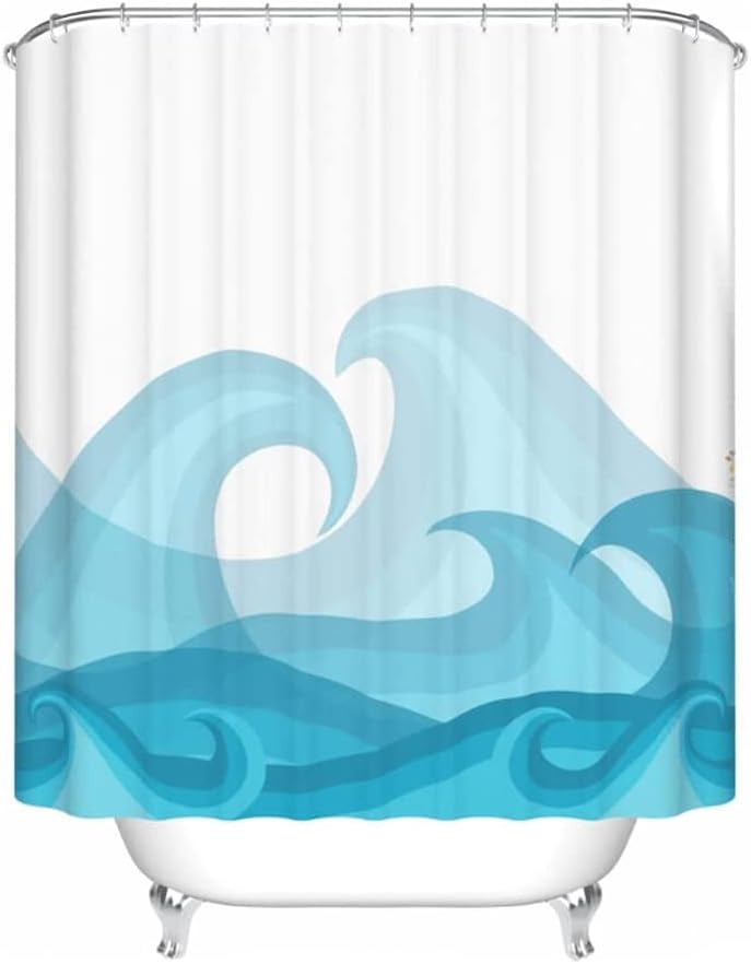 Best Shower Curtain Shower Curtain for Bathroom Fresh and Refined Waterproof Fabric Shower Curtain Liner Tub Curtain Bath Curtains with Hooks Bath Decor (A 180x180cm)