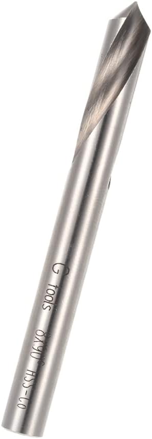 7pcs M42 HSS High Speed Steel Cobalt Spotting Bits Set Round Shank 90 Deee ing Chamfering Tool