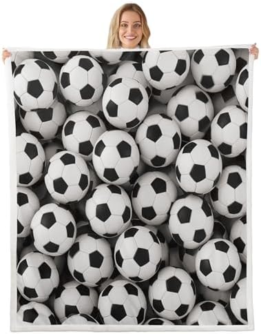 Erosebridal Cobertor de flanela de futebol, cobertor sherpa, jogo...